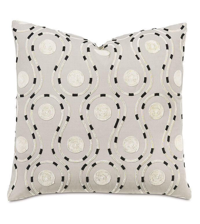 Kaisen Embroidered Decorative Pillow