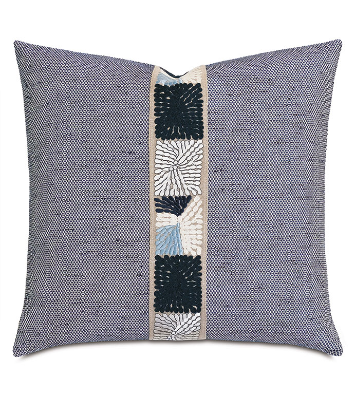SPECKLE EMBROIDERED DECORATIVE PILLOW