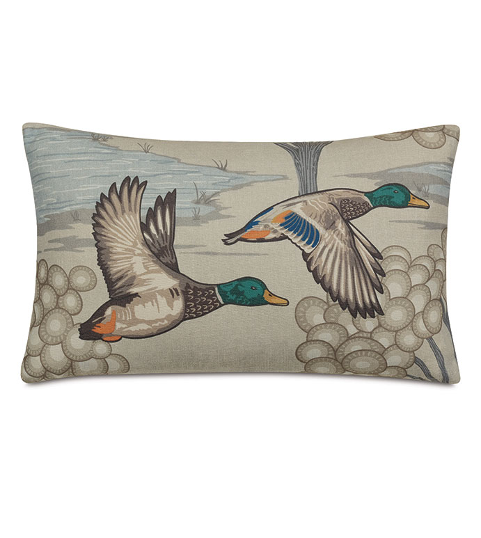 Equestrian Aviary Canvas Decorative Pillow