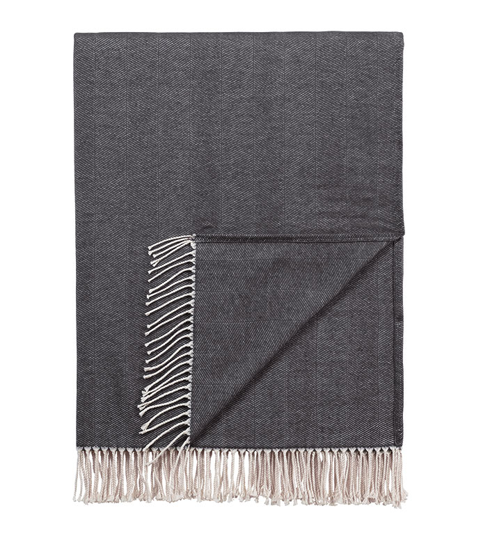 Arley Throw in Charcoal