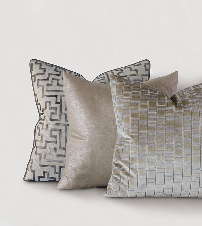 Artemis Cut-Velvet Decorative Pillow