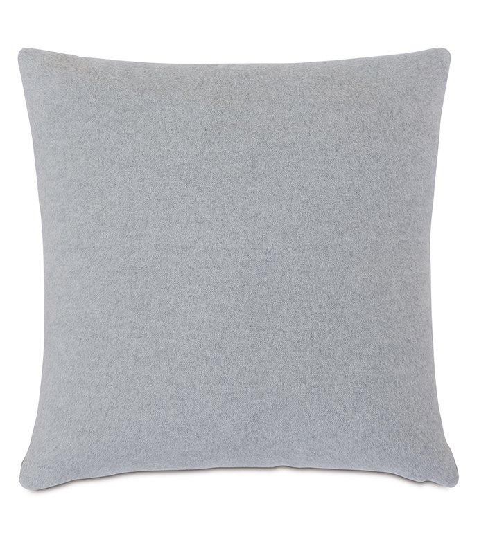 Brera Horizontal Tailor Tacks Decorative Pillow In Gray