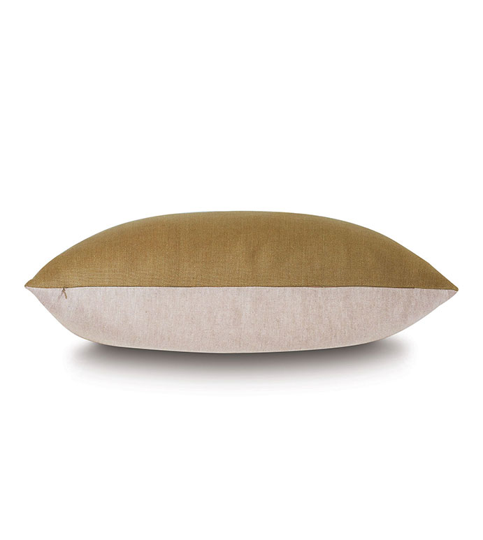 Trillium Solid Decorative Pillow in Gold