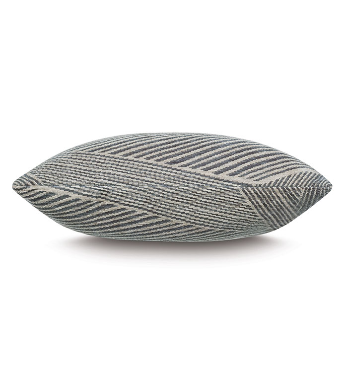 Bezel Multidirectional Stripe Decorative Pillow