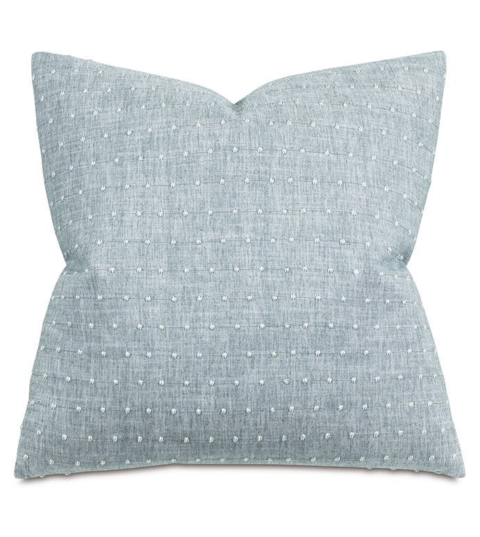 CLEARVIEW DOTTED DECORATIVE PILLOW IN AQUA