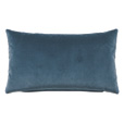 Rudy Velvet Bolster Pillow In Blue