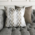 Veda Embroidered Decorative Pillow In Neutral
