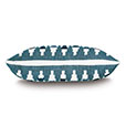Amani Fil Coupe Decorative Pillow In Teal