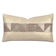 Dax Sequined Tape Decorative Pillow in Gold