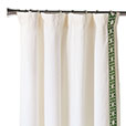 Baldwin White Curtain Panel Left