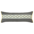 Clementine Embroidered Trim Decorative Pillow