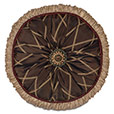 Emmit Cocoa Round Tufted