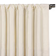 Edris Faux Silk Curtain Panel in Ivory