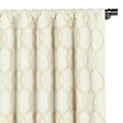 Gresham Embroidered Curtain Panel in Snow