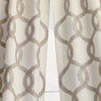 Gresham Embroidered Curtain Panel in Suede