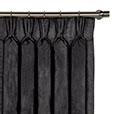 Nellis Velvet Curtain Panel in Charcoal
