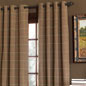 Chalet Check Curtain Panel in Brown