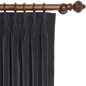 Jackson Charcoal Curtain Panel