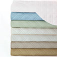 Coperta Diamond Quilted Coverlet in Ivory