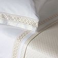 Matera Pique Coverlet in Ivory