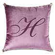 Valentina Engraved Monogram Decorative Pillow