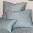 Viola Quilted Euro Sham in Sea