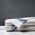 Adelle Percale Flat Sheet In Marine