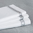 Celine Lace Flat Sheet in Silver