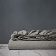 Shiloh Linen Fitted Sheet in Cement