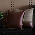 Kilbourn Leather Decorative Pillow