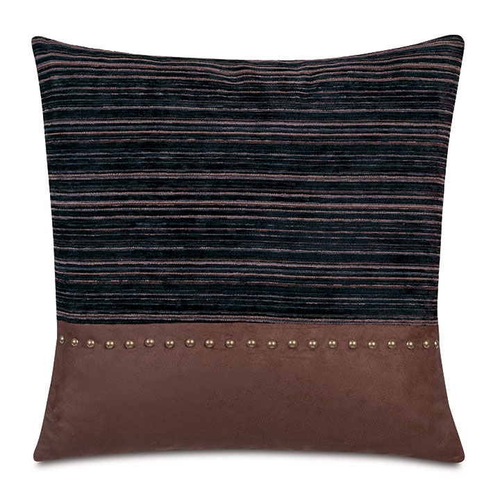 Rocco Nailheads Decorative Pillow