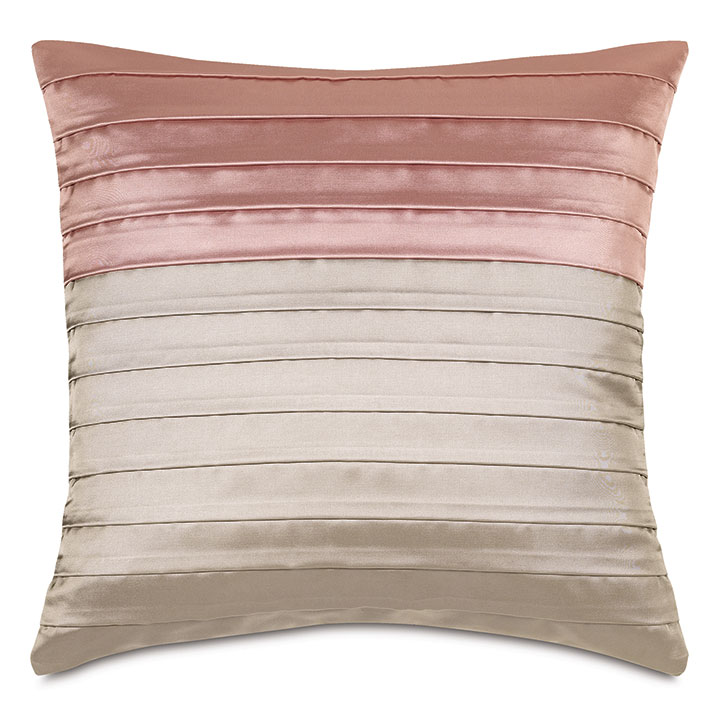 Arwen Pleated Decorative Pillow in Pink