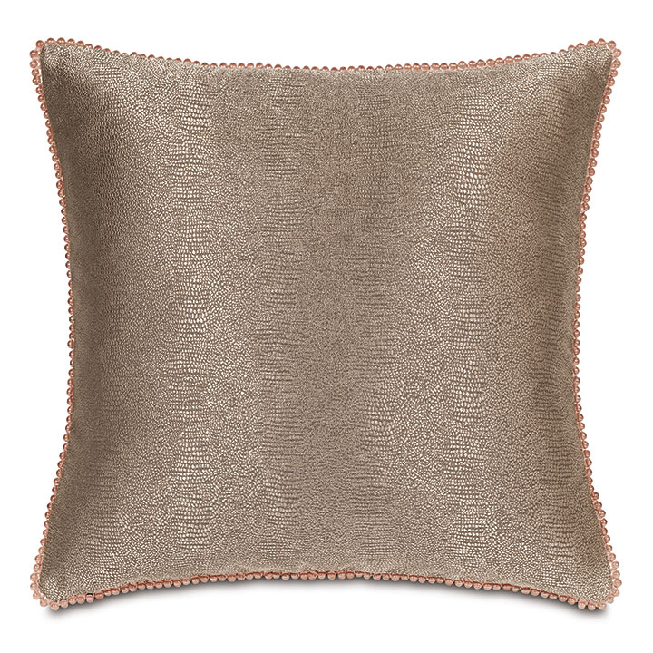 Arwen Bead Trim Decorative Pillow