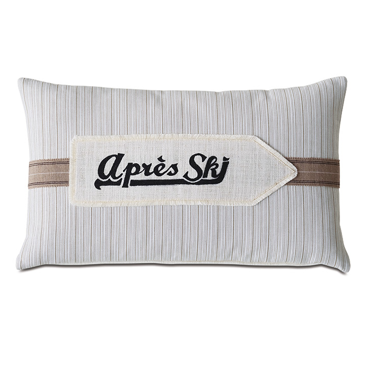 Lodge Apres Ski Decorative Pillow