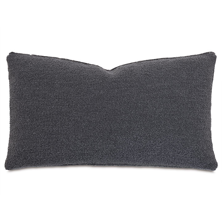 Lobos Boucle Decorative Pillow in Slate