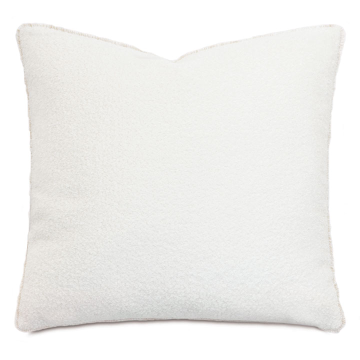 Lobos Boucle Decorative Pillow in Ivory
