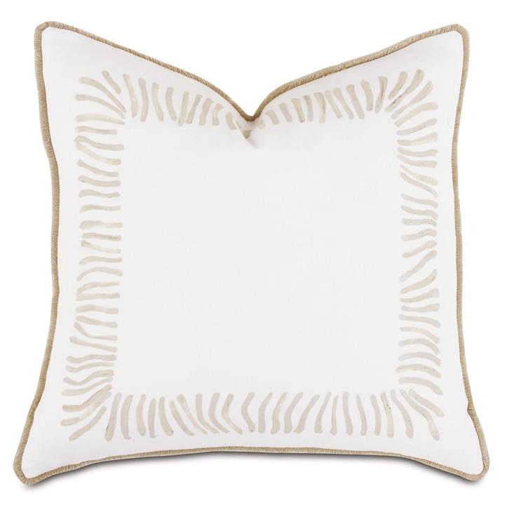 Brentwood Handpainted Decorative Pillow