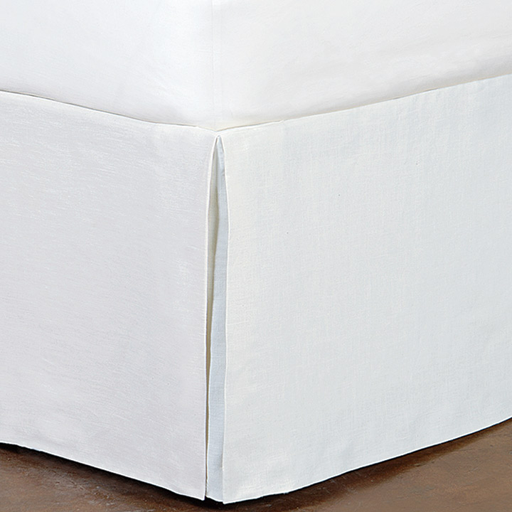 Breeze Pleated Bed Skirt in White (recommended)