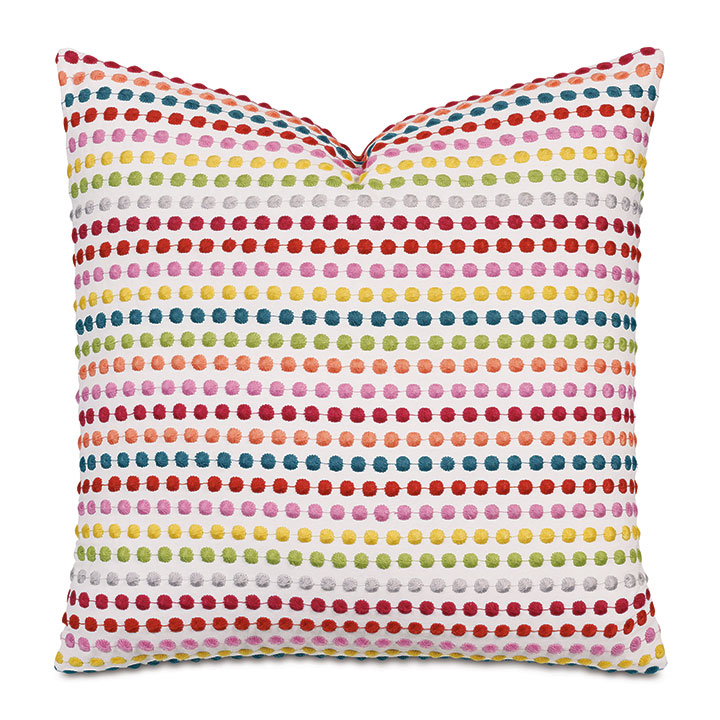 Zita Embroidered Decorative Pillow