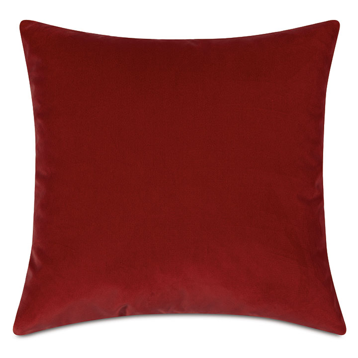 Uma Velvet Decorative Pillow In Rust