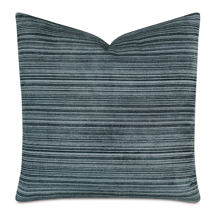 Izzy Striped Decorative Pillow In Teal