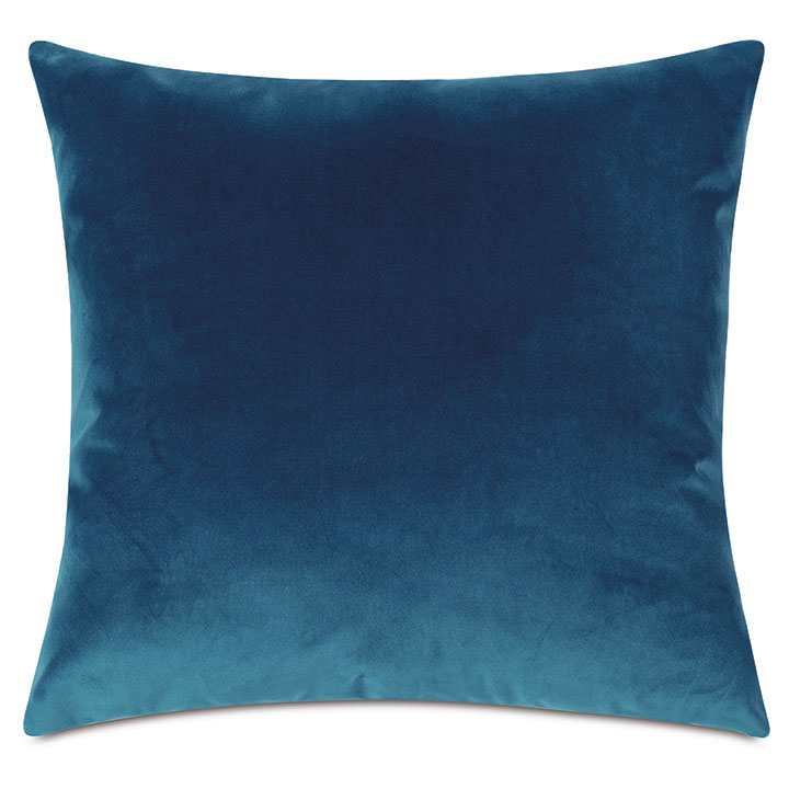 Uma Velvet Decorative Pillow In Blue