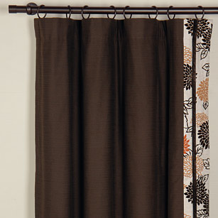 Kim Toffee Curtain Panel Left