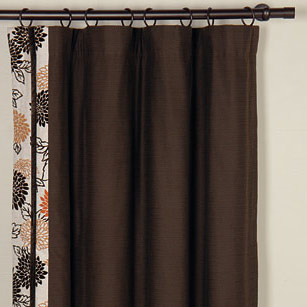 Kim Toffee Curtain Panel Right