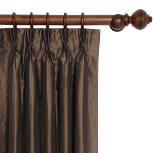 Freda Chocolate Curtain Panel