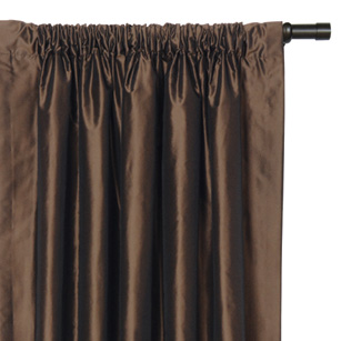 Freda Chocolate Curtain Panel