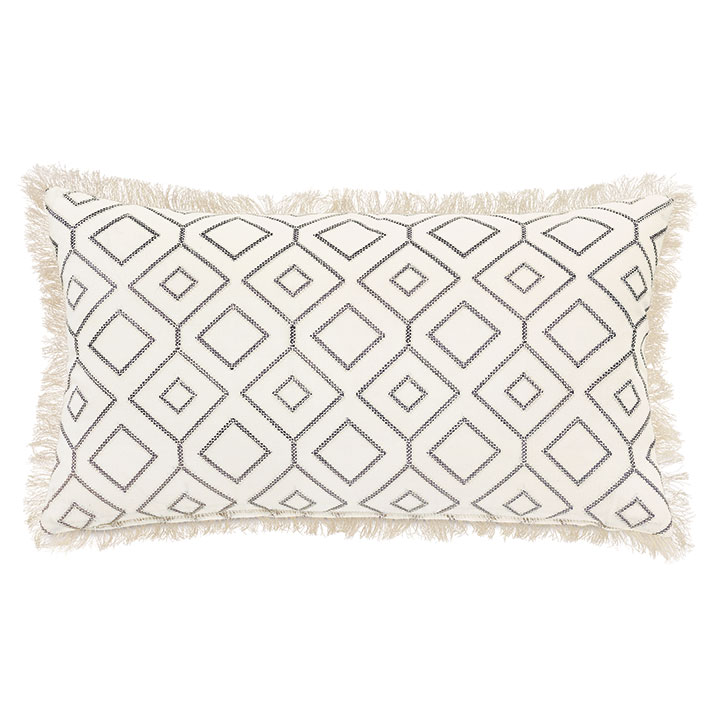 Freya Embroidered Decorative Pillow