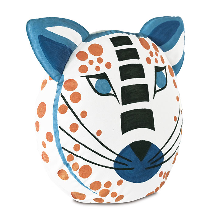 Hullabaloo Handpainted Tiger Decorative Pillow