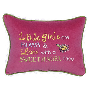 Little Girls Are Bows & Lace With A Sweet Angel Face