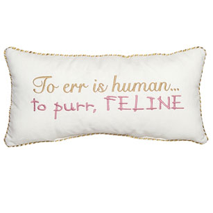To Err Is Human... To Purr, Feline
